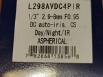Rainbow Cctv L298AVDC4PIR Lens 1/3" 2.9-8MM F0.95 Auto Iris Cs Day Night. Fixed Price $45.00.