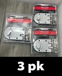 3PK Ultra Security Entry Heavy Duty Single Cylinder Jimmyproof Lock, Silver. Fixed Price $53.95.