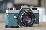 Sears Auto Cs Mx/ Mamiya NC1000 W. Custom Green Leatherette, Tested & Tuned. Fixed Price $79.23.