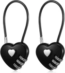 Red Digit Combination Padlock, 3MM Shackle, Zinc Alloy Heart Shaped. Fixed Price $55.50.