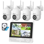 Anran 5MP Wifi Wireless 12''MONITOR Nvr Security Cameras System Full Color Night. Fixed Price $75.98.