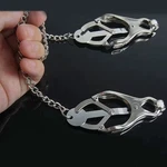 Bdsm Clamps Metal Nipples Clips With Chain Extreme Grip Tip Adult Games. Fixed Price $7.99.