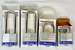 *lot Of 4* Master Universal Pin 5UP + 3UP 2 Each 1UPLJ Keyable Padlocks. Fixed Price $41.00.