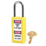 Master 411YLW Lockout Padlock, Keyed Different, Thermoplastic, Yellow,. Fixed Price $18.29.