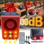 Sound Light Solar Motion Sensor Alarm- Dog Barking&gunshot 130DB Loud Siren Us. Fixed Price $31.59.