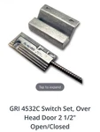 Gri 4532C Overhead Door Contact. Nib. Fixed Price $32.99.