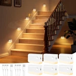 Niorsun Motion Sensor Stair Lights Indoor, 6 Pack Rechargeable Wireless Step. Fixed Price $68.49.