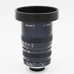 Sony Tv Zoom Lens 12.5-50MM F2 W/ Rear Cap & Hood. Fixed Price $100.00.