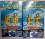 New / Sealed - Lot Of 2 Safe Skies Tsa Friendly Combination Luggage Locks (4). Fixed Price $19.99.