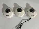 Openeye Dome Ip Security Three Cameras (lot Of 3) CM-410A & CM-710-3 Poe. Fixed Price $126.65.