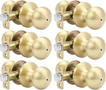 Gold Interior Door Knobs Bedroom Knob, Bulk 6 Pack. Fixed Price $58.99.