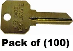 Kaba Ilco DND-SC1 Brass Finish Do Not Duplicate Key Blank For Schlage 100 Pack. Fixed Price $89.99.