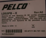 Pelco LD53PB-0 Spectra Smoked Pendant. Fixed Price $50.00.