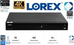 Lorex N864A6B 16 Poe Port 4K For Parts Repair. Fixed Price $159.58.