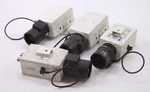 Lot Of 4 American Dynamics Adcipebpn 0.3 Mp Network Box Cameras W/lens. Fixed Price $43.95.
