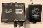 Rolls Mini-mix 2-LINE Mixer MX22A With Power Supply Free Shipping. Fixed Price $14.99.