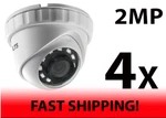 Lts 2MP Camera Turret 4 Pack 1080P 2.8MM Tvi Cvi Ahd Cvbs Ir 80FT CMHT2122-28F. Fixed Price $144.98.