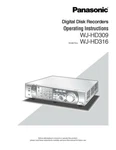Panasonic WJ-HD309 WJ-HD316 Digital Disk Recorder Owners Instruction Manual. Fixed Price $22.24.
