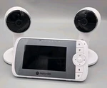 Motorola 4.3" Full Hd Wi-fi Video Baby Monitor 2 Camera Set With Box. Fixed Price $45.00.