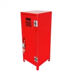 Mini Metal Locker With Key And Red 4.2X4.2X11" Great For Kids Treasure Box. Fixed Price $24.89.