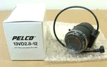 Pelco 13VD2.8-12 Varifocal Auto Iris S-camera Lens 1/3" Vfcl 2.8-12MM F/1.4 Dc. Fixed Price $102.00.