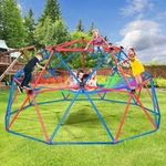 Hapfan 10FT Climbing Dome With Safety Net Hammock Jungle Gym Monkey Bar Backyard. Fixed Price $222.99.