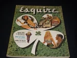 1950 March Esquire Magazine - Illustrated Cover Nice Ads 14135. Fixed Price $99.99.
