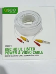 Q-see 200' Shielded Video & Power Bnc Cable W/2-FEMALE Connectors QS200TC. Fixed Price $108.57.