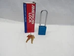 American A1107BLU Heavy Duty Lockout Padlock 3" Shank Blue. Fixed Price $19.08.