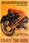 Motorcycle Bike Enjoy The Ride San Juan Mountain Skyway Colorado Poster Free Sh. Fixed Price $33.69.