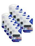 Verbatim 10PK Usb 64GB Slider Flash 2.0 Black Memory Stick Pendrive Thumb. Fixed Price $69.90.