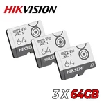 Hikvision 64GB Micro Sd Card (tf) 3PCS , Memory For Ip/poe/wifi Camera/dash. Fixed Price $37.98.