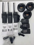 3 Motorola CP200 Vhf 4 Radio AAH50KDC9AA1AN Chargers New Batteries L2. Fixed Price $350.00.