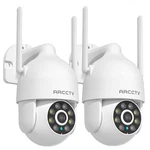 Arcctv 2-PACK 2K WIFI6 Solar Security Cameras Outdoor Color Night Vision IP66. Fixed Price $44.99.