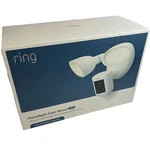 New Ring Floodlight Cam Wired Pro W/ Birds Eye View 3D Motion Detection White. Fixed Price $154.98.