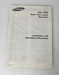 Samsung SSC-1280 Time Lapse Recorder Manual Only. Fixed Price $12.44.