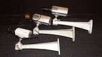 Lot Of 3 Assorted Color Security Video Cameras. See Below For Details.. Fixed Price $100.00.