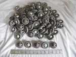 (100) Alpha Ink Tags Round Security Anti-theft Retail Cothing With Pins (yy). Fixed Price $90.90.