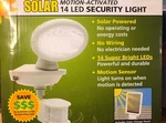 New Maxsa 40217 14 Led Solar-power Motion-activated Light. Fixed Price $49.99.