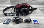 Samsung Red WB1100F 16.4MP Wi-fi 35X Optical Zoom Digital Camera Bundle Battery+. Fixed Price $49.99.