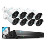 Reolink 5MP Poe Security Camera System 8CH Nvr RLN8-410 2TB Hdd Smart Detection. Fixed Price $265.49.