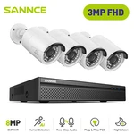 Sannce 8CH Nvr Poe Ip Security Camera System 3MP Outdoor Two Way Audio Recording. Fixed Price $141.44.