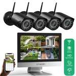 Tmezon 3MP 10CH Nvr 12''MONITOR Outdoor Wireless Security Camera System Wifi Ip. Fixed Price $179.99.