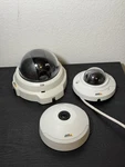Axis Lot Of 3: M3047-P 6MP Fisheye Camera, M216MFD-V Dome, M3004-V. Fixed Price $198.24.