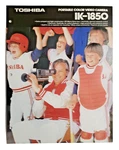 Toshiba IK-1850 Video Camera Brochure Color Sales. Fixed Price $48.99.