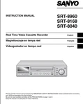 Sanyo SRT-8960 8168 8040 Vcr Video Cassette Recorder Instruction User Manual. Fixed Price $29.99.