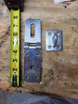 Steel Heavy Duty Hasp Latch - Durable Security Lock. Fixed Price $8.00.