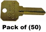 Kaba Ilco DND-SC1 Brass Finish Do Not Duplicate Key Blanks For Schlage 50 Pack. Fixed Price $49.99.