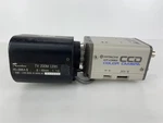 Hitachi KP-C550 Ccd Color Surveillance Camera W/ Rainbow H6-8MEA-II Tv Zoom Lens. Fixed Price $61.07.