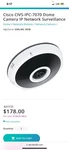 Cisco CIVS-IPC-7070 Dome Camera Network Surveillance. Fixed Price $200.00.
